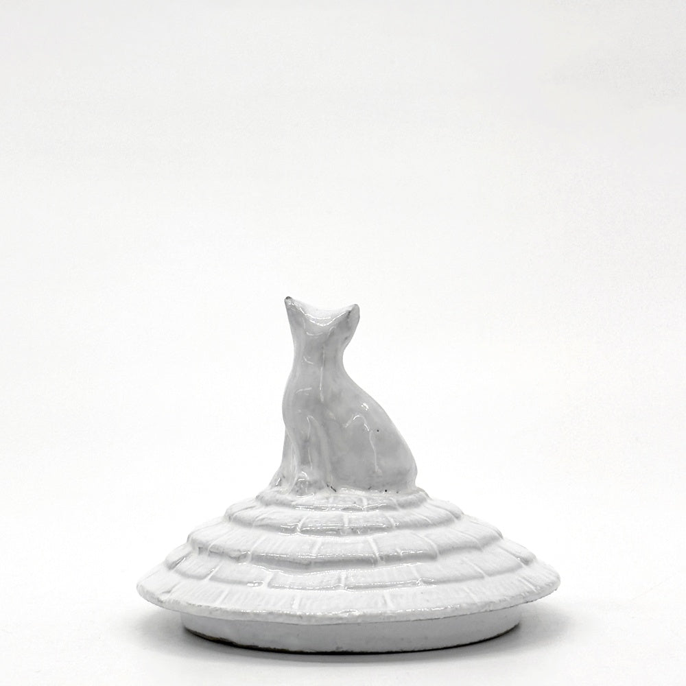 アスティエ・ド・ヴィラット Astier de Villatte グラン・シャレ キャット Grand Chalet Cat キャンドルリッド キャンドルカバー グラスキャンドル用 陶器 フランス ●