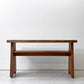 クラフトファニチャー Craft furniture ダイニングテーブル ウォールナット無垢材  耳付き 天然木 アジャスター付き W130cm ●