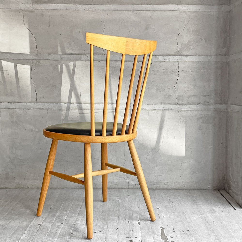 ジャパニーズモダンデザイン Japanese Modern Design ダイニングチェア ビーチ材 ウィンザー クッションシート ♪