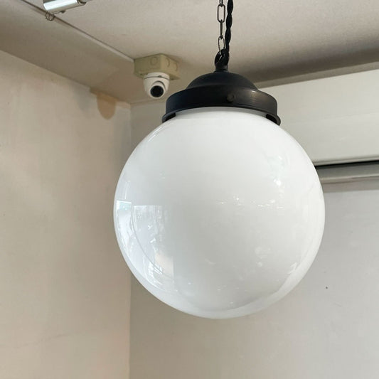 イッカ ICCA 大正ロマンのペンダントライト 乳白・ツヤ 真鍮 エイジング ジャパンビンテージスタイル ◎