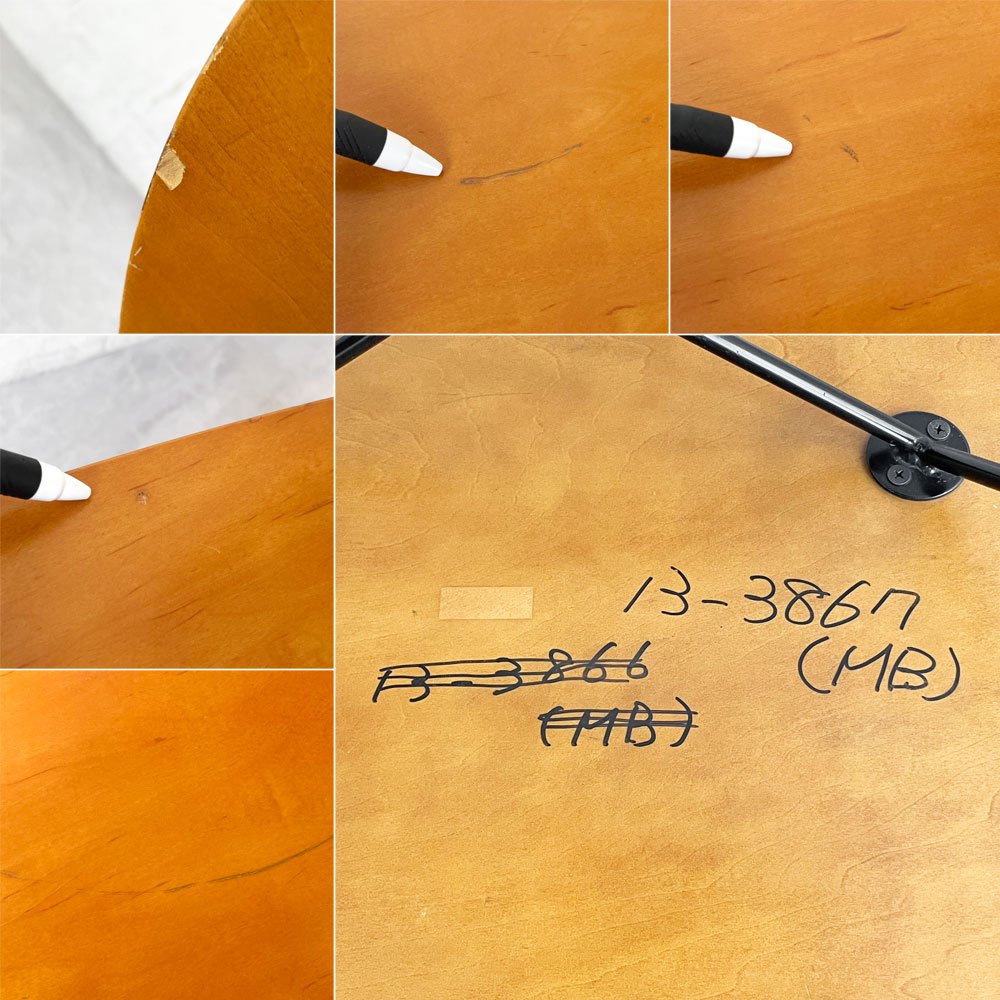 イデー IDEE O.R.T.F table アイアンレッグ + Variation Table オーバル型天板  ローテーブル コーヒーテーブル ★