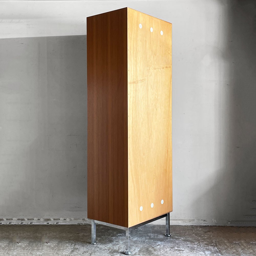 天童木工 TENDO ビンテージ ワードローブ キャビネット チーク材 鍵付き H180cm 北欧スタイル ミッドセンチュリーモダン ジャパンビンテージ ■
