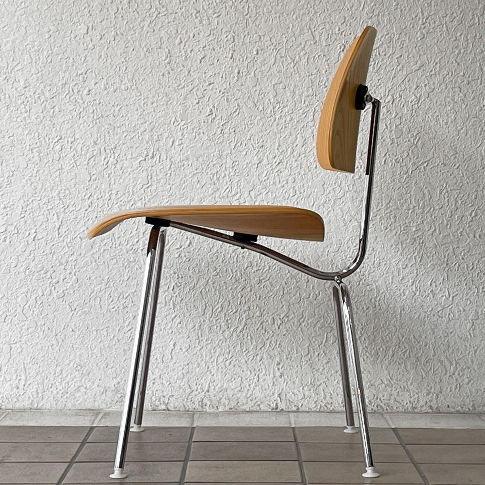 ハーマンミラー Herman Miller プライウッドダイニングチェア DCM アッシュ材 メタルレッグ C&R イームズ ◇
