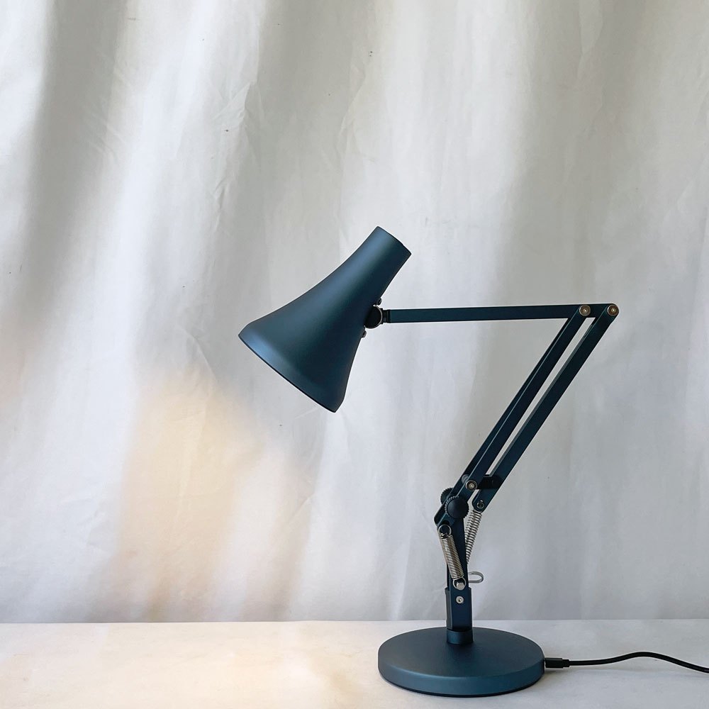 アングルポイズ ANGLEPOISE ミニミニ 90 MINIMINI デスクライト スティールブルー USB給電式 調光可 テーブルランプ イギリス 未使用品 ◇