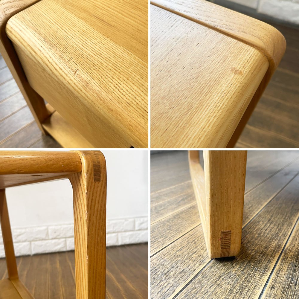 リラックスフォーム RELAX FORM クラム センターテーブル CLAM CENTER TABLE タモ材 W105cm 参考定価￥52,000- ◎
