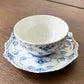 ロイヤルコペンハーゲン ROYAL COPENHAGEN ブルーフルーテッド フルレース ティー カップ & ソーサー デンマーク 北欧食器 B ★