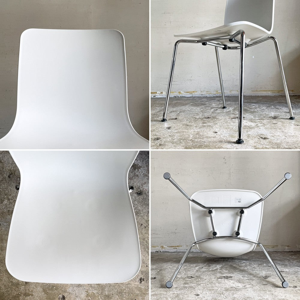ヴィトラ vitra ハル チューブ HAL Tube サイドチェア ダイニングチェア ホワイト パウダーコート スチール脚 屋外使用可 ジャスパー・モリソン B ■