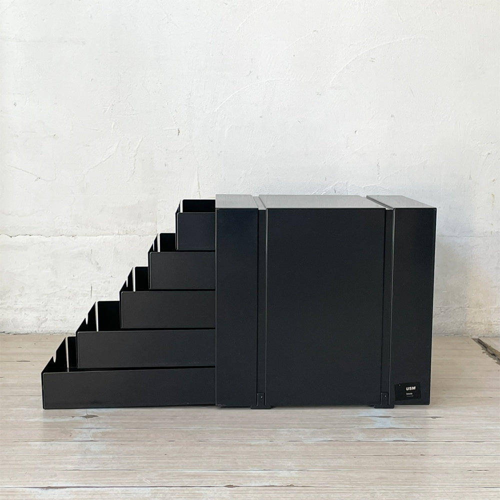 ユーエスエムハラー USM Haller モジュラーファニチャー USMイノス USM inos DRAWER SET ドロワーセット 5段 レターケース ★