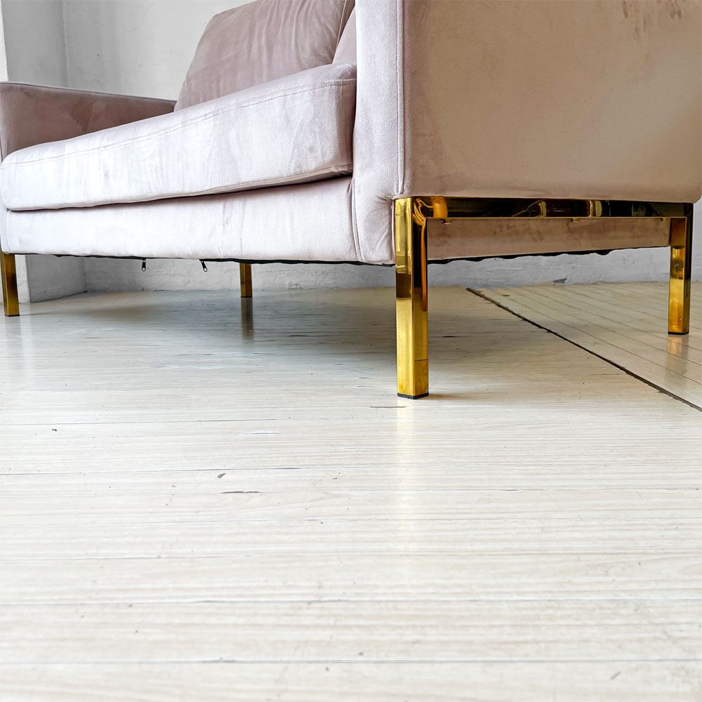 フランフラン Francfranc スプランソファ 2シーター ソファ クッション付 ピンク 定価\59,000- ★