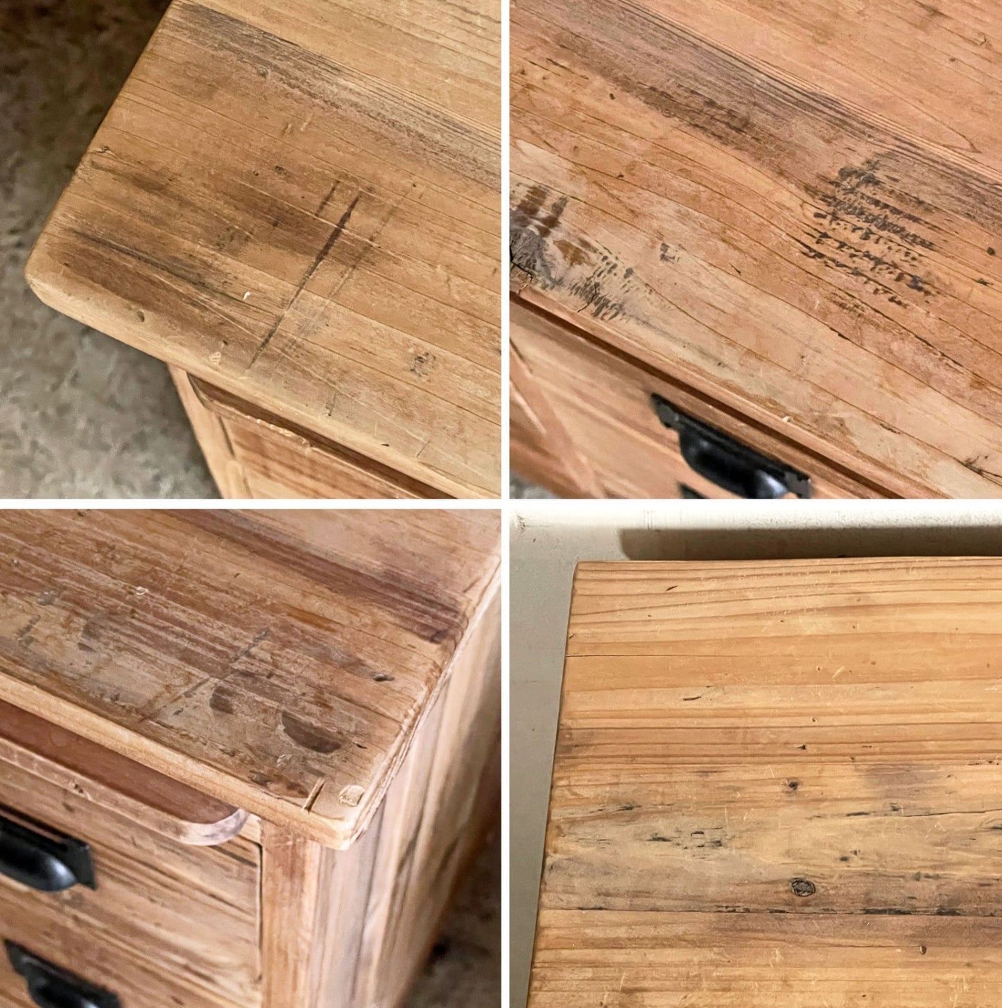 クラッシュゲート CRASH GATE ノットアンティークス Knot antiques グラムチェスト GRAM CHEST 1260 引き出し15杯 スライド棚 杉古材 廃番 ■