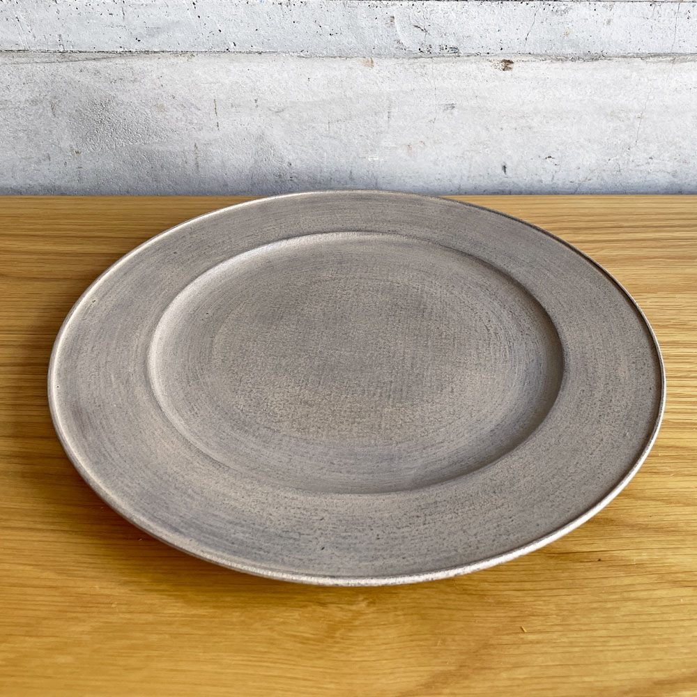 富井貴志 Takashi Tomii 白漆 リム皿 27cm ホオノキ 木製プレート 木工 現代作家 定価￥16,500- ♪