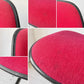 ハーマンミラー Herman Miller ツーピースプラスチックチェア Two Piece Plastic Chair DCM レッド ファブリック ビンテージ ミッドセンチュリー イームズ ★