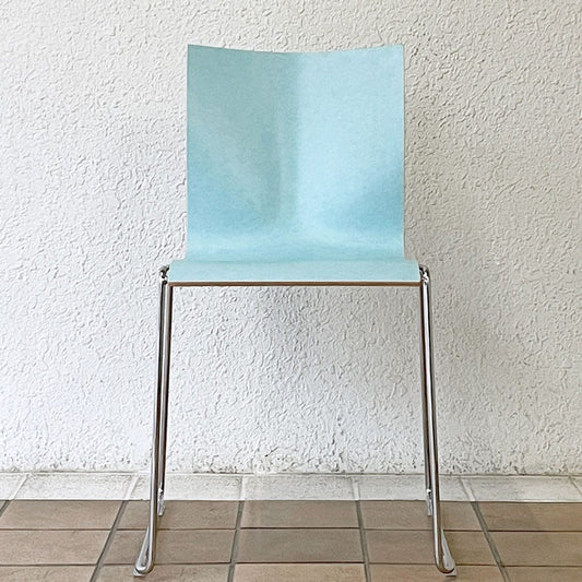 エンゲルブレヒト Engelbrechts チャリック CHAIRIK 107 ダイニングチェア スタッキング そり足 アイスブルー 未使用品 デンマーク A ◇