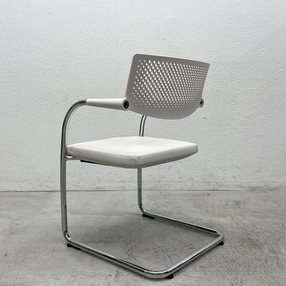 ヴィトラ vitra ビザビ2 Visavis2 アームチェア デスクチェア カンティレバー スタッキング不可仕様 アントニオ・チッテリオ B 〓
