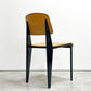 スタンダードチェア Standard chair リプロダクト ナチュラルオーク×ブラック ジャン・プルーヴェ Jean Prouve 名作椅子 A ●