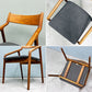 宮崎椅子製作所 ペペチェア PEPE side chair 背無垢タイプ ウォールナット ファブリックシート グレー系 フィンガージョイント 村澤一晃 ◎