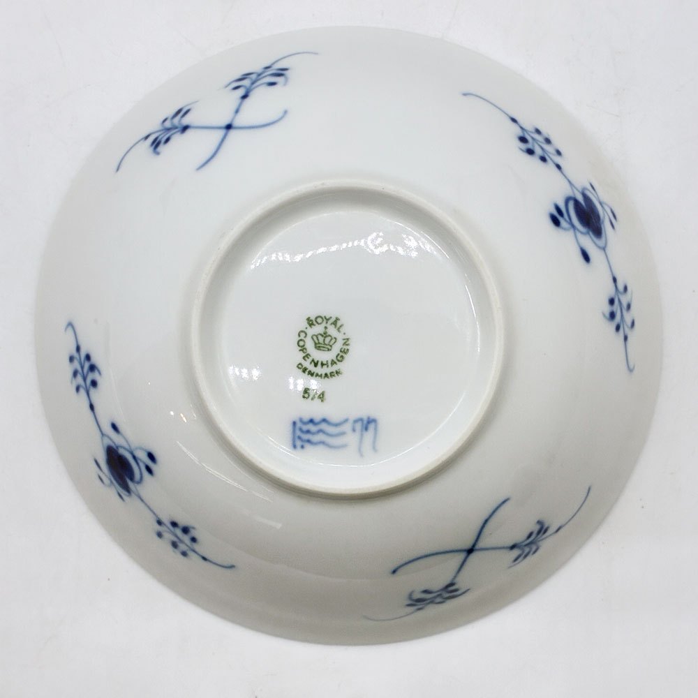 ロイヤルコペンハーゲン ROYAL COPENHAGEN ブルーフルーテッドプレイン ジャパニーズシリーズ ボウル 14cm C&S デンマーク 北欧食器 ●