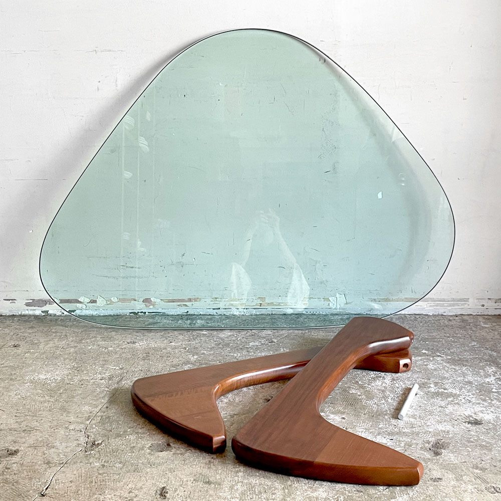 ヴィトラ vitra ノグチ コーヒーテーブル Noguchi Coffee Table イサムノグチ Isamu Noguchi ガラス天板 厚19mm ウォールナット材 ミッドセンチュリー 名作 ■