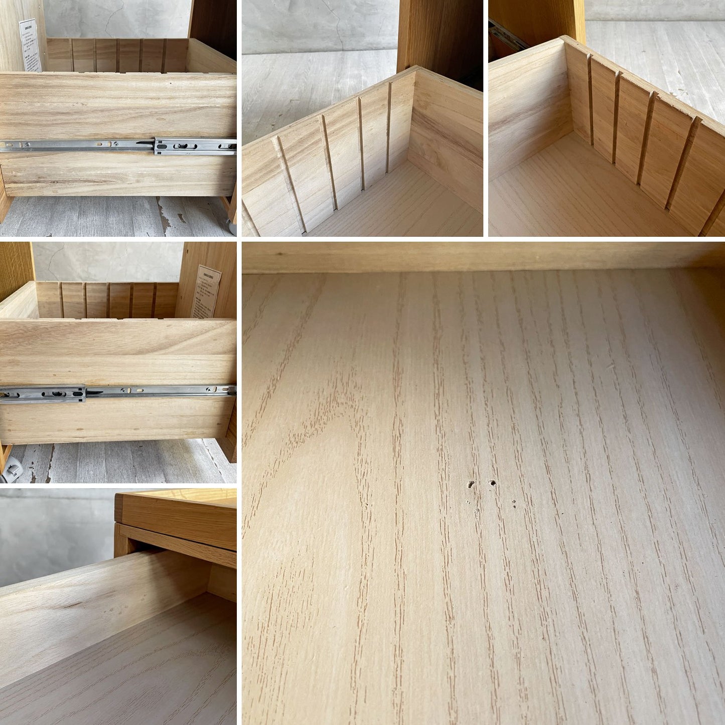 無印良品 MUJI デスクキャビネット デスクワゴン 袖机 オーク無垢材 トレー リバーシブル天板 キャスター付き ナチュラル 廃番 ♪
