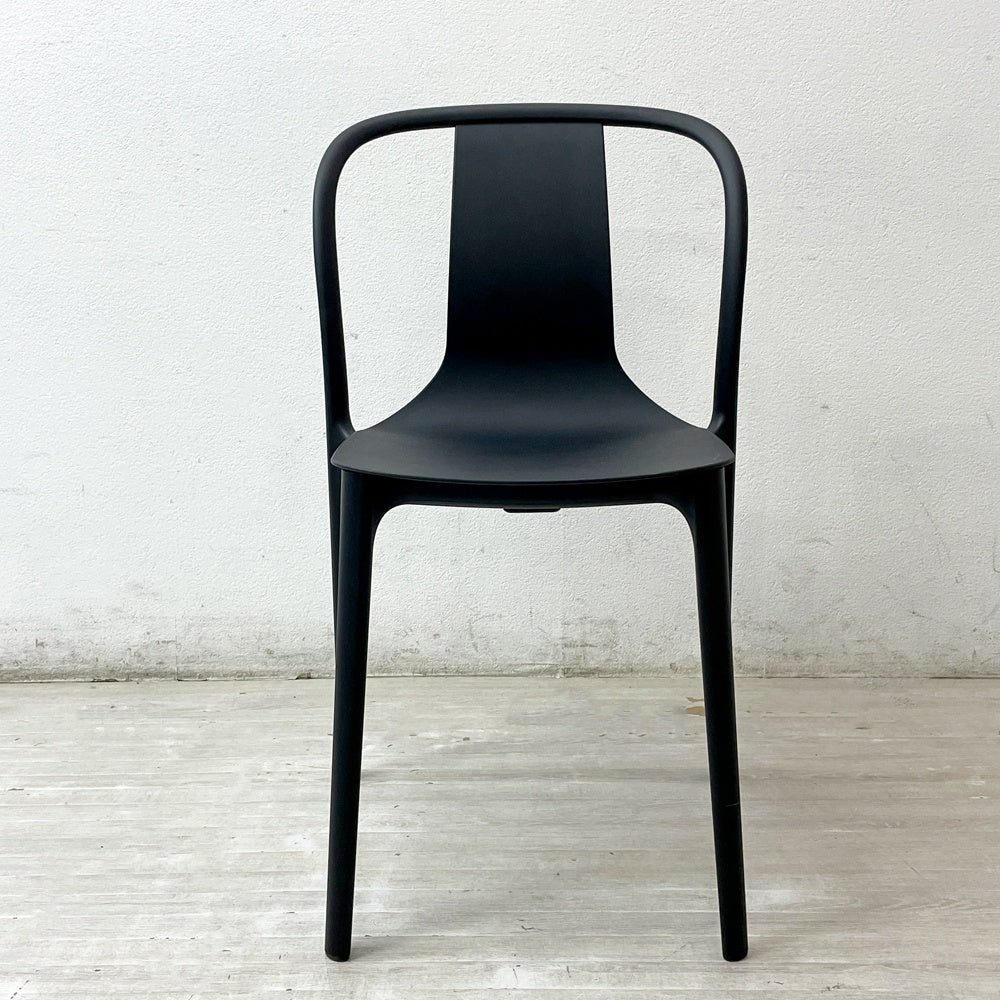 ヴィトラ Vitra ベルヴィルチェア Belleville Chair ダイニングチェア スタッキングチェア ディープブラック ロナン & エルワン・ブルレック A ●