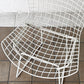 ノル Knoll 420 サイドチェア ワイヤーチェア ホワイト ハリー・ベルトイア Harry Bertoia ミッドセンチュリー 名作椅子 ◇