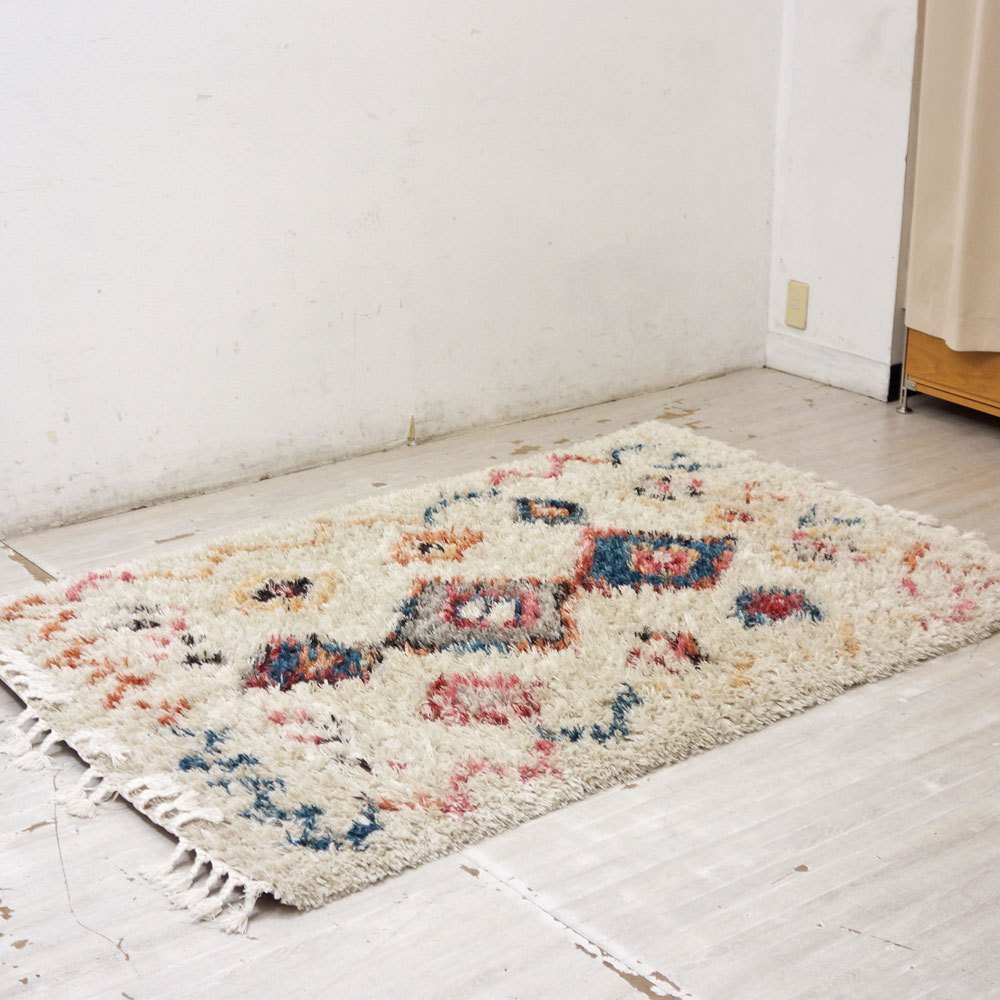 かなでもの KANADEMONO ラグマット Playful Diamond Azilal Rug 121x189cm ●