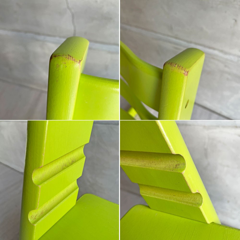 ストッケ STOKKE トリップトラップ TRIPP TRAPP ベビーチェア キッズチェア ライムグリーン S/N4～ ノルウェー 北欧家具 ♪