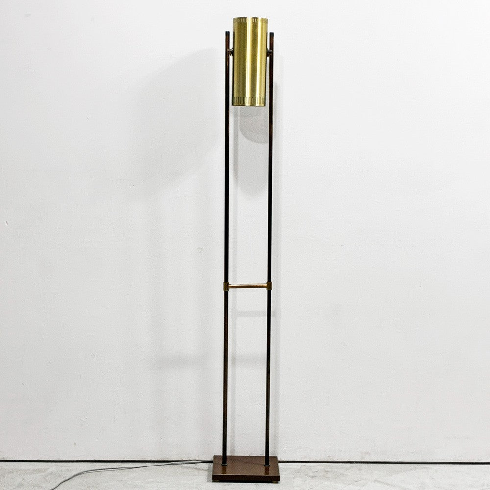 フォグ&モーラップ Fog ＆ Morup ビンテージ トロンボーン Trombone フロアランプ スタンドライト 照明 Jo Hammerborg コード・プラグ換装済み デンマーク ミッドセンチュリーモダン 希少品 ●