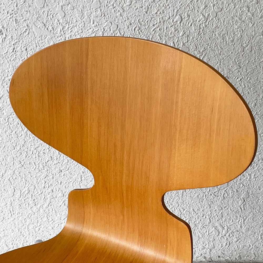 フリッツハンセン Fritz Hansen アントチェア 4本脚 ナチュラルビーチ ラッカー アルネ・ヤコブセン 北欧家具 A ◇