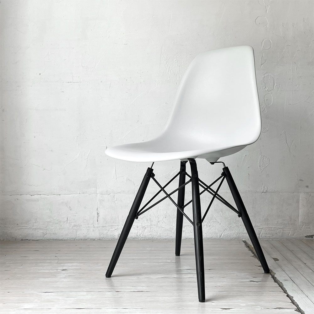 ハーマンミラー HermanMiller サイドシェルチェア アルパイン×エボニー ドゥエルレッグ  ポリプロピレン製 イームズ ミッドセンチュリー B ★