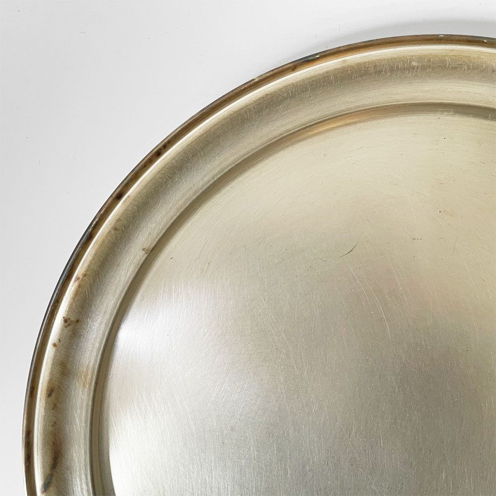 東屋 お盆 トレイ 大 直径29cm 真鍮 猿山修 スコープ取扱い 未使用保管品 ★