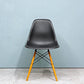 ヴィトラ Vitra サイドシェルチェア ブラック ドゥエルレッグ ポリプロピレン C&R イームズ ミッドセンチュリーモダン ◎