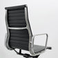 ハーマンミラー Herman Miller アルミナムグループ エグゼクティブチェア ハイバック レザーシート 本革 ブラック 5本脚 C&Rイームズ ミッドセンチュリー ●