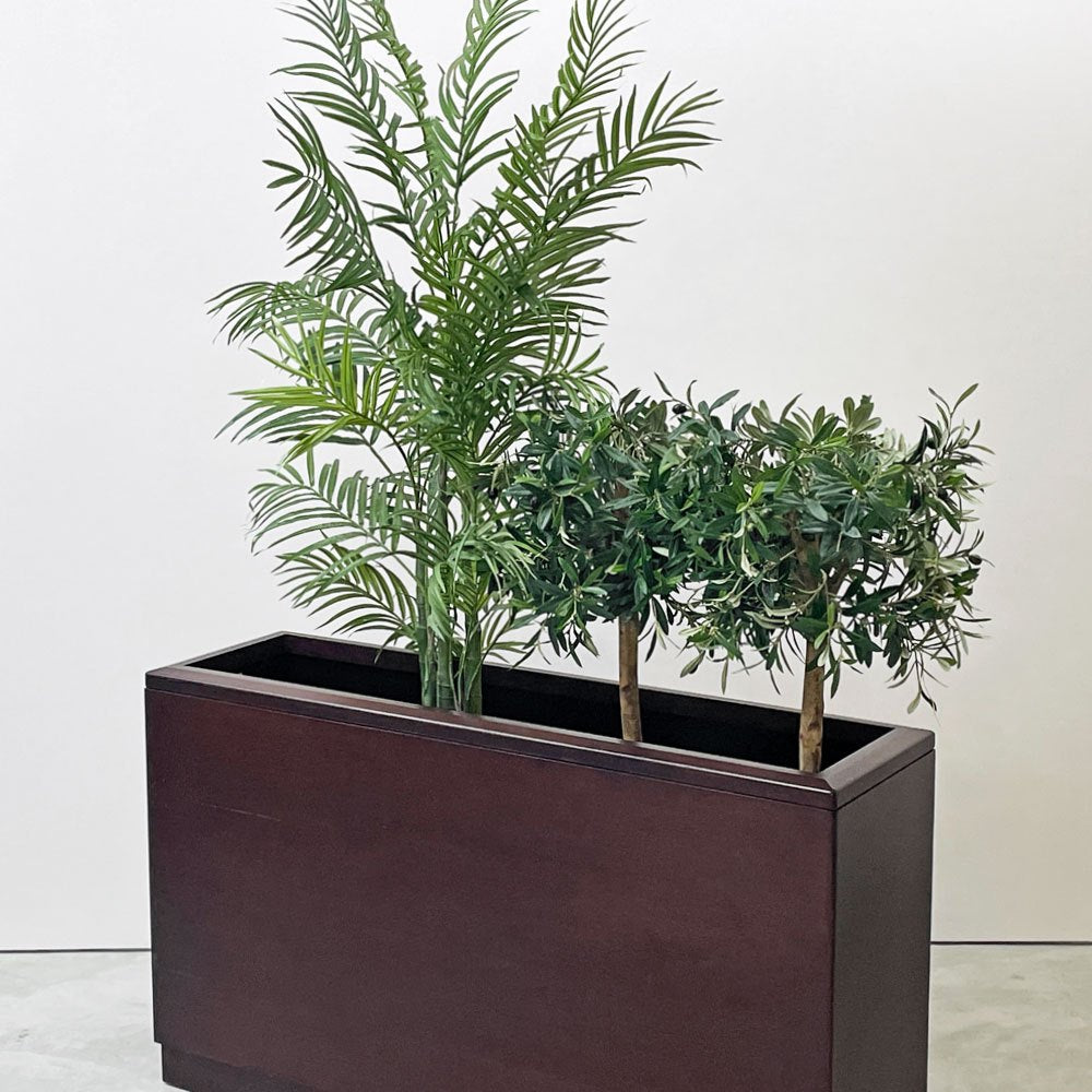 IDC大塚家具 OTSUKA プランターボックス フラワースタンド 間仕切り W120cm シンプルデザイン ●