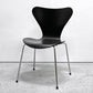 フリッツハンセン Fritz Hansen セブンチェア ダイニングチェア カラードアッシュ ブラック アルネ・ヤコブセン 北欧 デンマーク 定価￥76,780- B ●