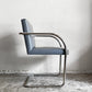 ノル ノール Knoll ブルーノ brno アームチェア チューブラー 合皮レザー グレー系カラー ミースファンデルローエ カンチレバー ■
