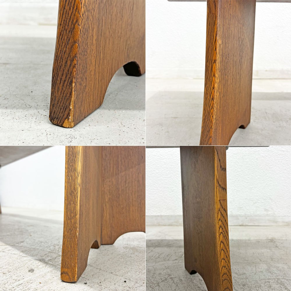 無垢材ベンチ ローテーブル ローシェルフ 店舗什器 ビンテージスタイル ブラウン w170cm 〓