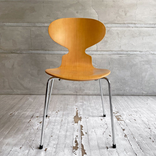 フリッツハンセン Fritz Hansen 3101 アントチェア 4本脚 ナチュラルビーチ材 ラッカー仕上げ アルネ・ヤコブセン 北欧家具 B ♪