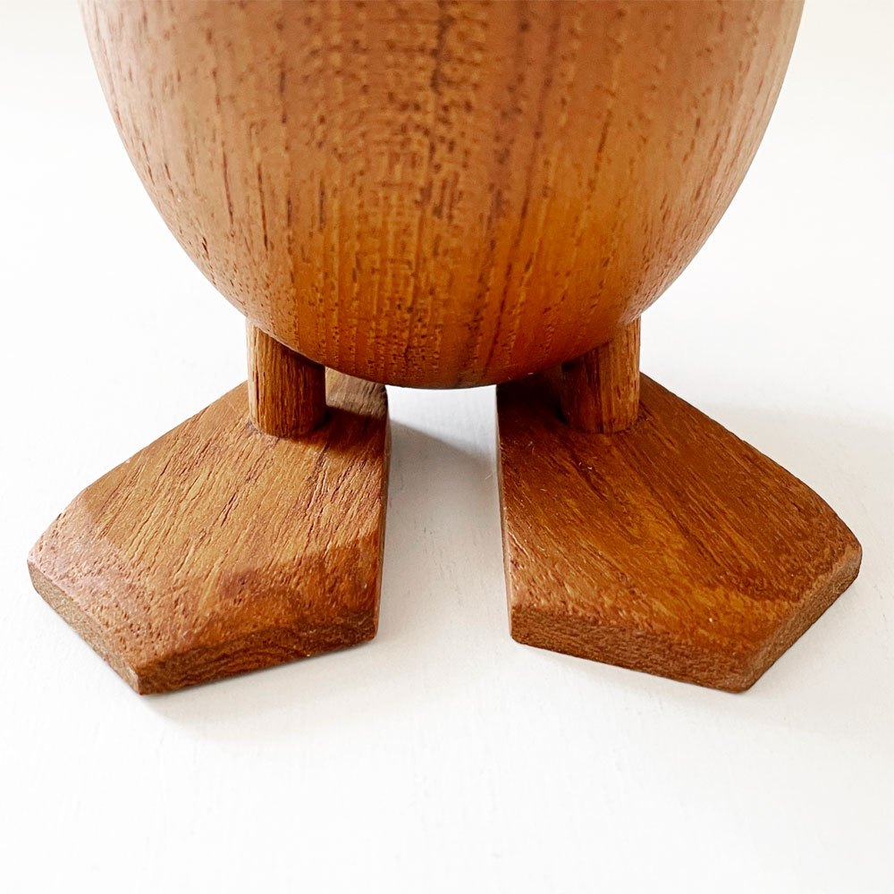 アーキテクトメイド Architectmade ダック Duck チーク無垢材 オブジェ H18cm ハンス・ボーリン Hans Bolling 定価￥26,950- ◎