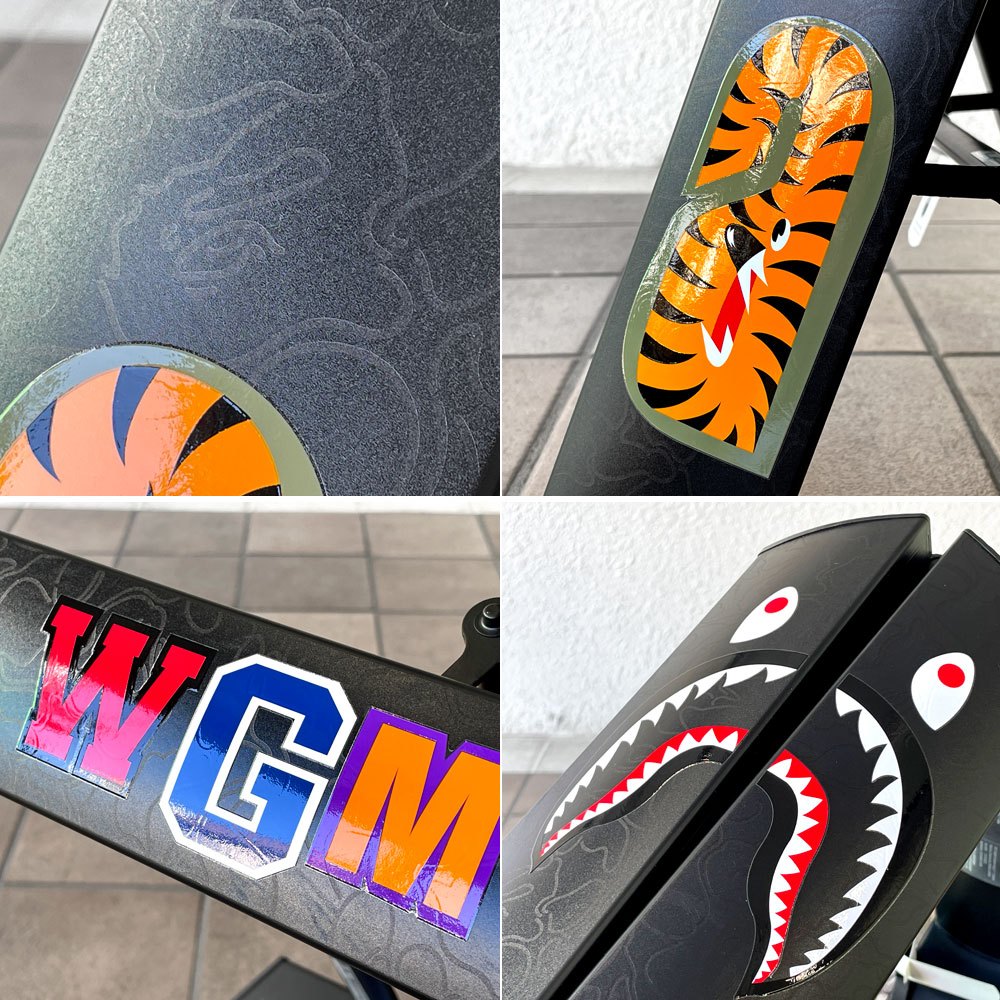 アベイシングエイプ × ルカーノ BAPE × LUCANO A BATHING APE SHARK 1STEP 脚立 踏み台 定価52,800円 箱付 未使用品◇