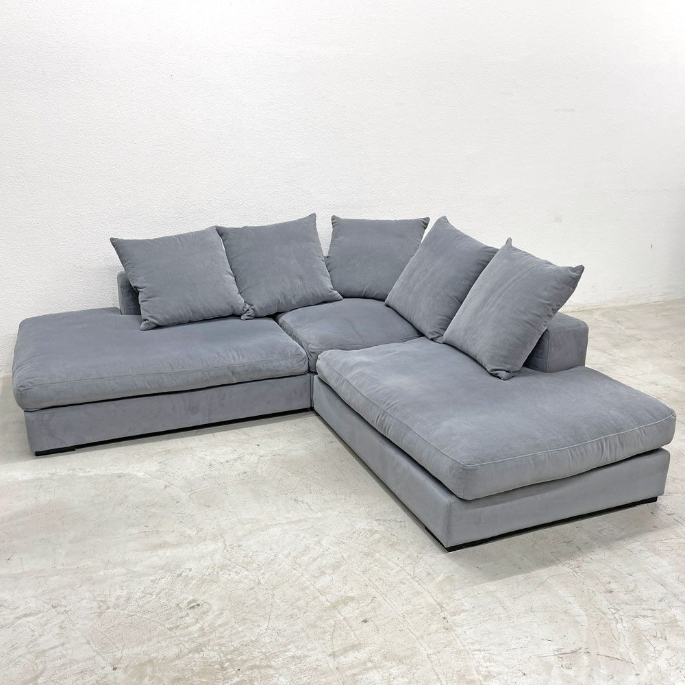 ボーコンセプト BoConcept セノーバ Cenova ラウンジング＆ソファ カウチソファ W235cm ファブリック ブルーグレー系 参考価格￥600,000- 〓