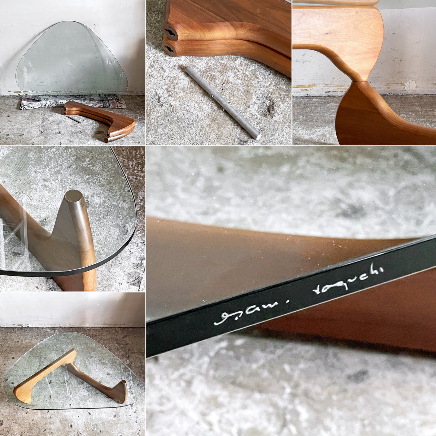 ハーマンミラー Herman Miller ノグチ コーヒーテーブル Noguchi Coffee Table イサムノグチ Isamu Noguchi ガラス天板 厚19mm ミッドセンチュリー 名作 ■