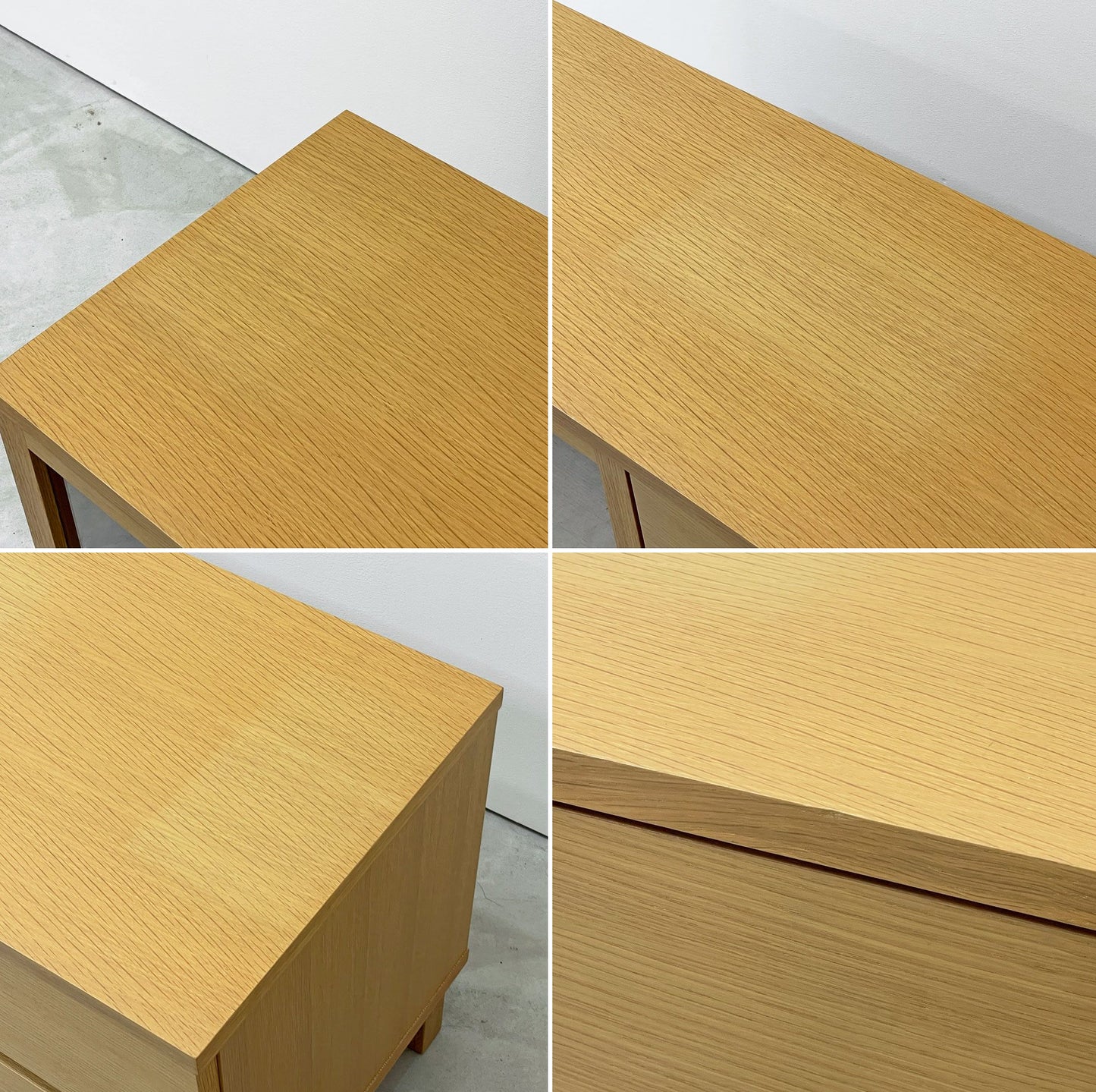 無印良品 MUJI AVボード AVラック 引出し付 オーク材 W110cm ナチュラル シンプル 廃番 ●