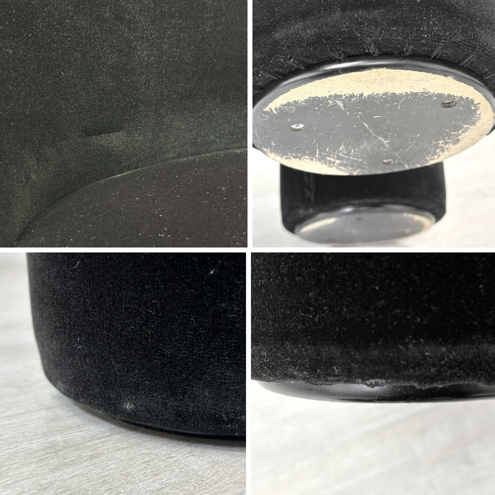 ミネルバ MINERVA ゾウ チェア Zo chair ブラック ベロア調 ぬいぐるみの椅子 黒川雅之 Kurokawa Masayuki 80's vintage ●