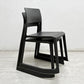ヴィトラ Vitra ティプトン Tip Ton ワークチェア ダイニングチェア デスクチェア ブラック スタッキング チルト機能 定価￥42,900- B ●