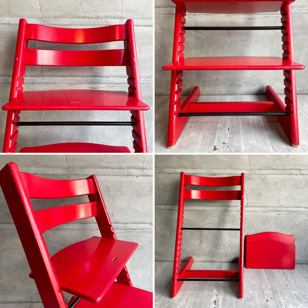 ストッケ STOKKE トリップトラップ TRIPP TRAPP ベビーチェア キッズチェア レッド S/N3～ ノルウェー 北欧家具 ♪