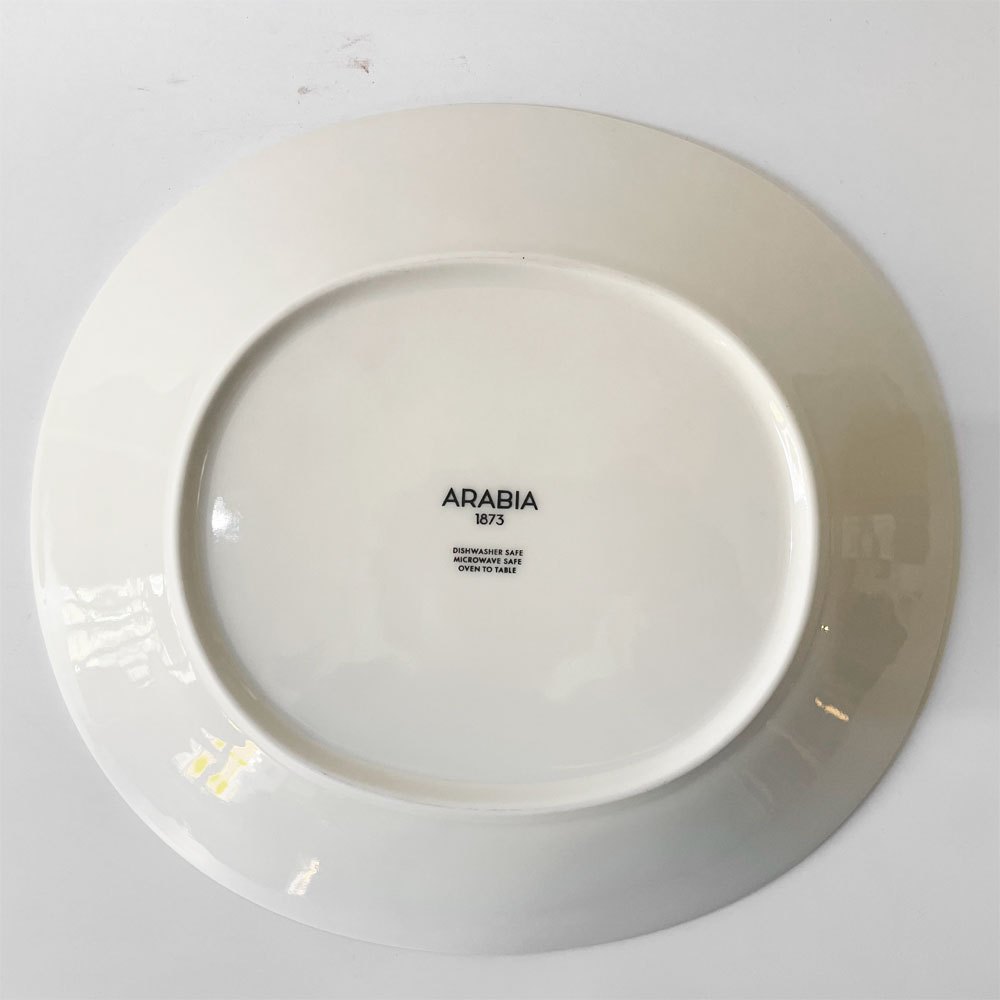 アラビア ARABIA エエヴァ EEVA オーバルプレート 25cm ホワイト スコープ scope 復刻品 北欧食器 B ★