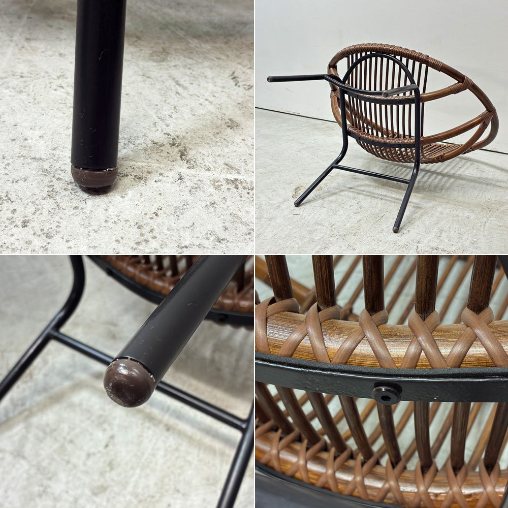 クラッシュゲート CRASH GATE ノットアンティークス Knot antiques ビゼットチェア BIZET CHAIR ラウンジチェア ラタン 藤 ナチュラルモダン カフェ ●