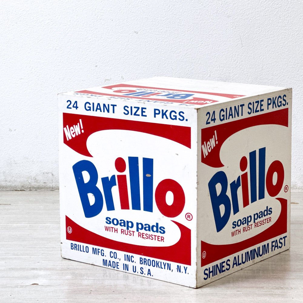 ブリロボックス Brillo Box アンディーウォーホル デザイン 公式レプリカ作品 1990年代 W45cm ●