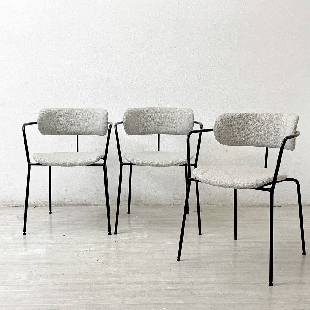ワークプラス Work Plus ホアカチェア HOAKA CHAIR アームチェア スタッキング スチールフレーム ファブリック グレー アスプルンド取扱 A ●